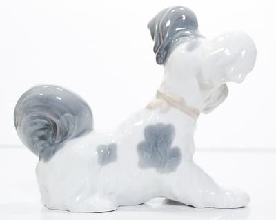 Retired Vintage LLADRO Made In Spain "Skye Terrier" Dog Porcelain Figure - Thumbnail 8