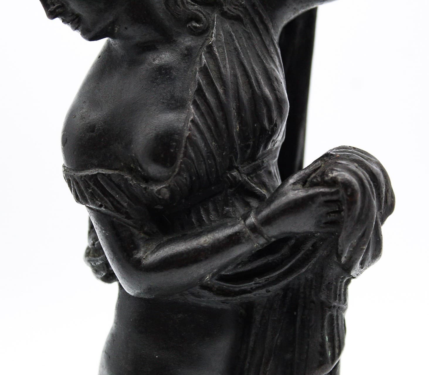 Antique Grand Tour Bronze Venus Callipyge Statue 19th Century Patinated Figure - Thumbnail 4