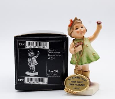 Hummel Goebel Forever Yours West Germany Vintage Porcelain Figurine TMK7 In Box - Thumbnail 4
