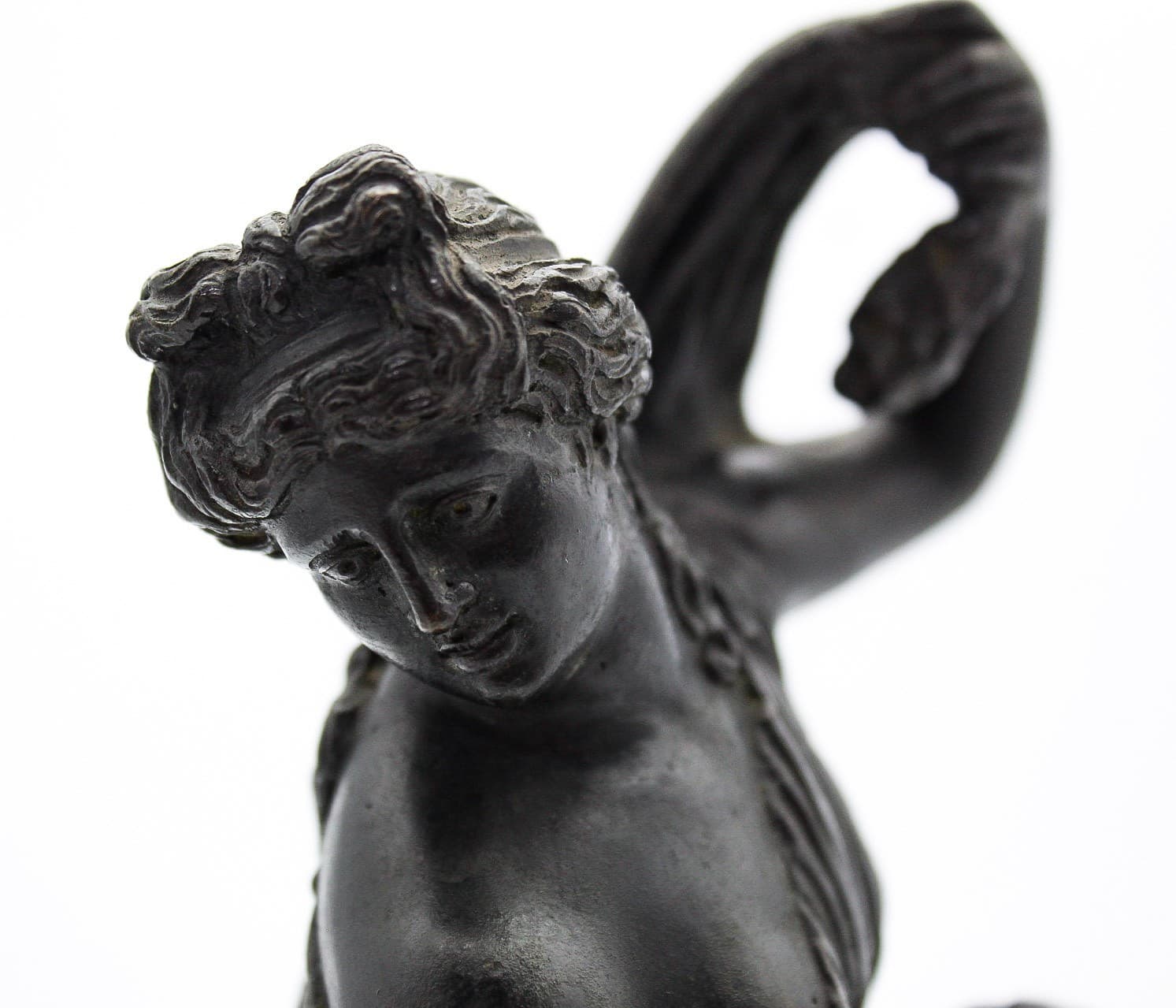Antique Grand Tour Bronze Venus Callipyge Statue 19th Century Patinated Figure - Thumbnail 9