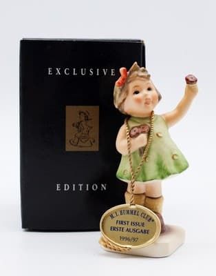 Hummel Goebel Forever Yours West Germany Vintage Porcelain Figurine TMK7 In Box - Thumbnail 2