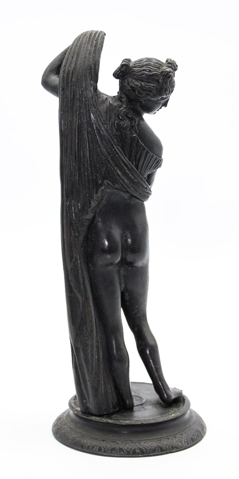 Antique Grand Tour Bronze Venus Callipyge Statue 19th Century Patinated Figure - Thumbnail 10