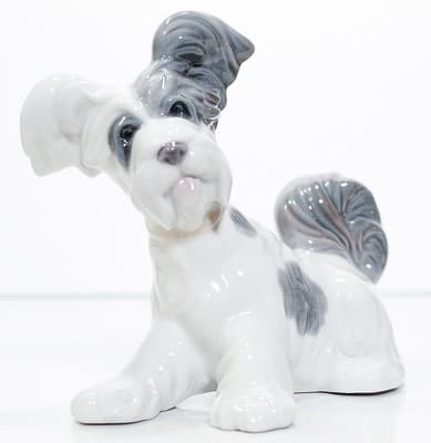 Retired Vintage LLADRO Made In Spain "Skye Terrier" Dog Porcelain Figure - Thumbnail 5