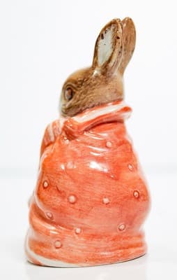 BEATRIX POTTER'S Beswick England Poorly Peter Rabbit Porcelain Figurine Vintage - Thumbnail 5