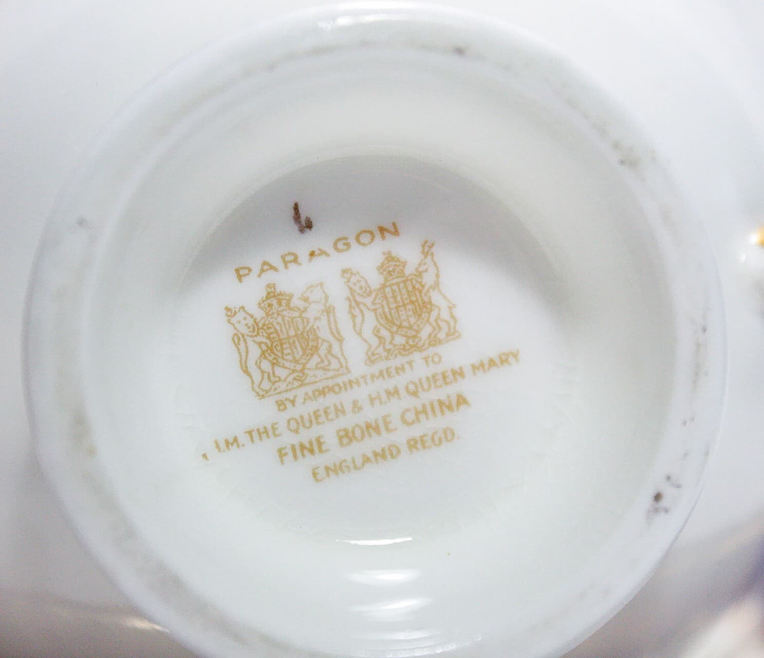 PARAGON England Fine Bone China Cobalt Gold Gilt Ornate Cup & Saucer - Thumbnail 3