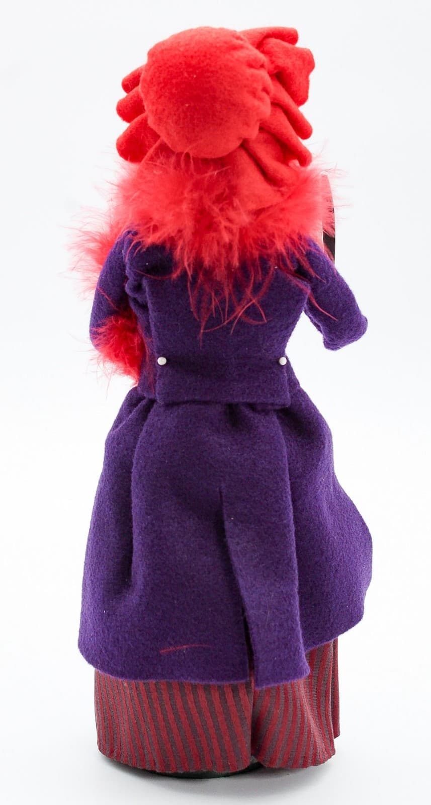 BYERS CHOICE Signed "Red Hat Society" Christmas Caroler Holiday Doll - Thumbnail 2