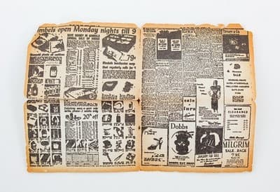 Vintage Dollhouse Miniature "The New York Time" Newspaper Accessory RARE - Thumbnail 3