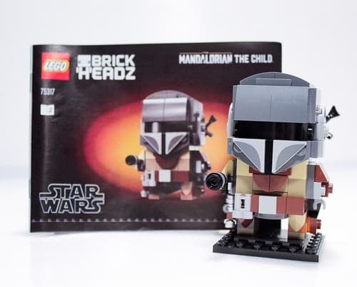 LEGO BRICKHEADZ Star Wars The Mandalorian & The Child w/ Manuals Complete #75317 - Thumbnail 7