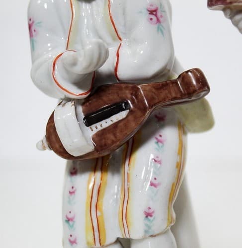 Antique Germany Hand Painted Boy And Girl Pauvre & Riche Porcelain Figurines - Thumbnail 5