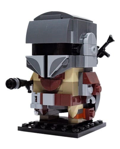 LEGO BRICKHEADZ Star Wars The Mandalorian & The Child w/ Manuals Complete #75317 - Thumbnail 4
