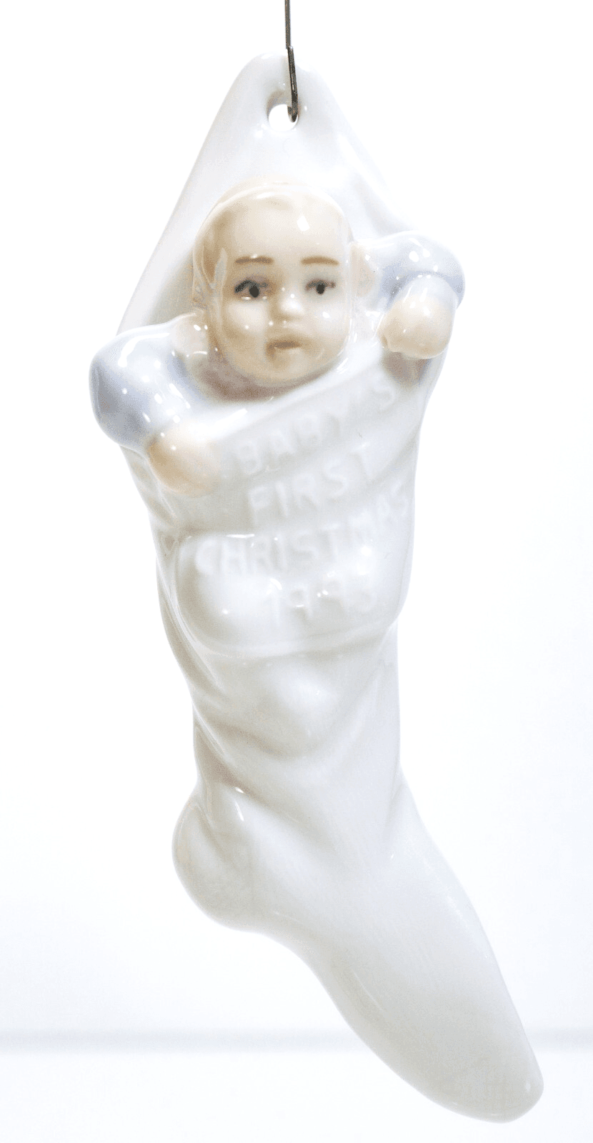 LLADRO "Baby's First Christmas 1993" Porcelain Decorative Christmas Ornament - Image 1