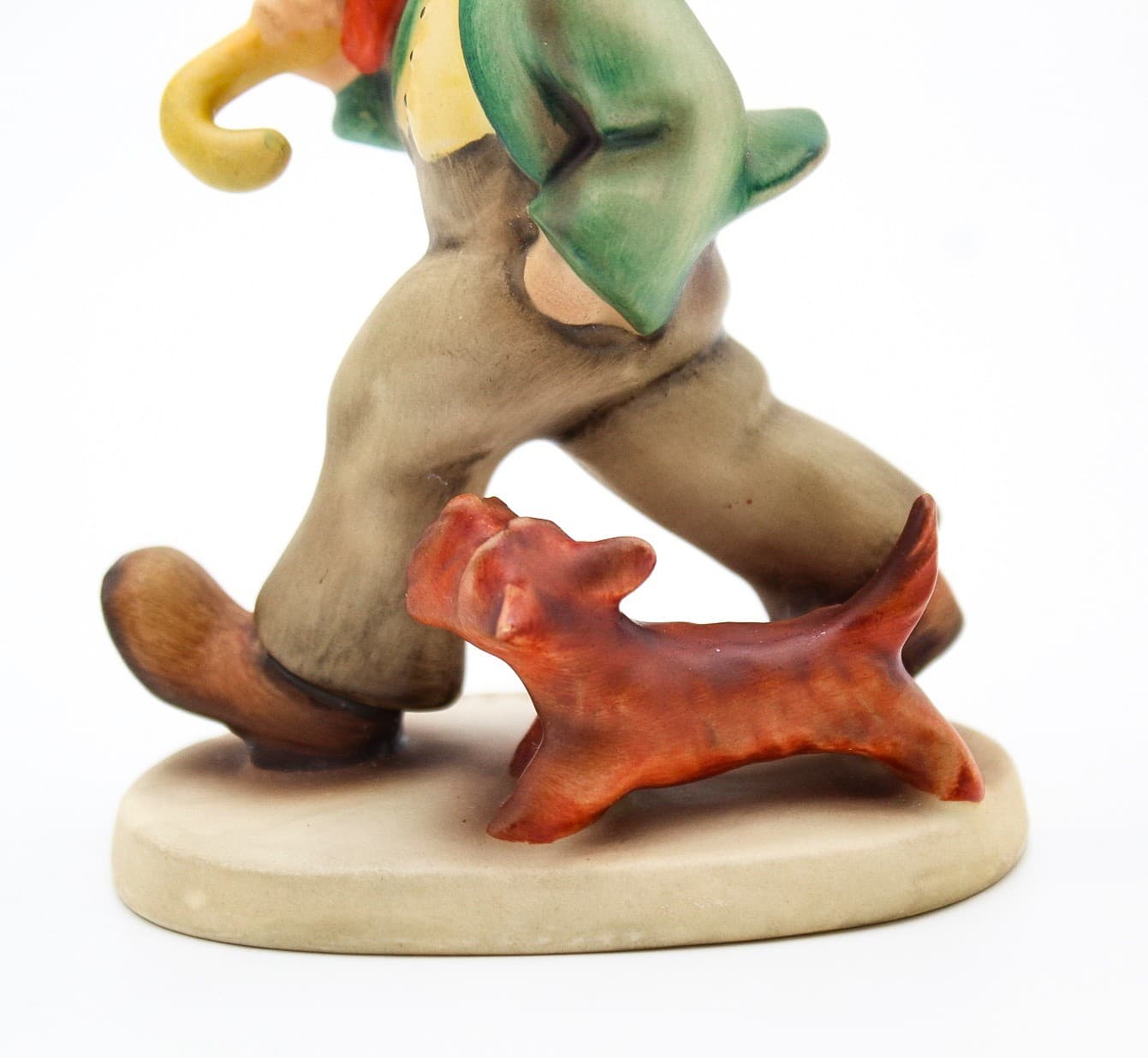 Vintage Goebel Hummel Strolling Along Boy Dog Umbrella Porcelain Figurine TMK2 - Thumbnail 3
