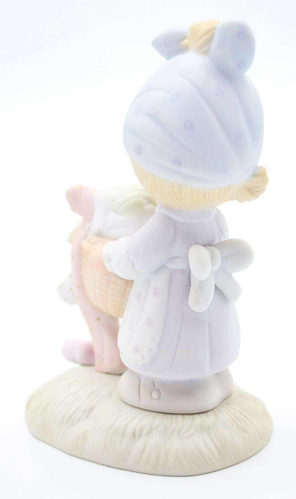 Precious Moments Be Not Weary In Well Doing Enesco Porcelain Figurine 1979 - Thumbnail 4