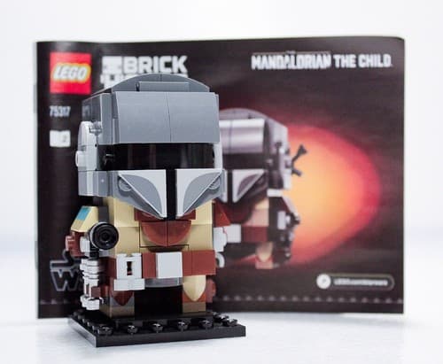 LEGO BRICKHEADZ Star Wars The Mandalorian & The Child w/ Manuals Complete #75317 - Thumbnail 10
