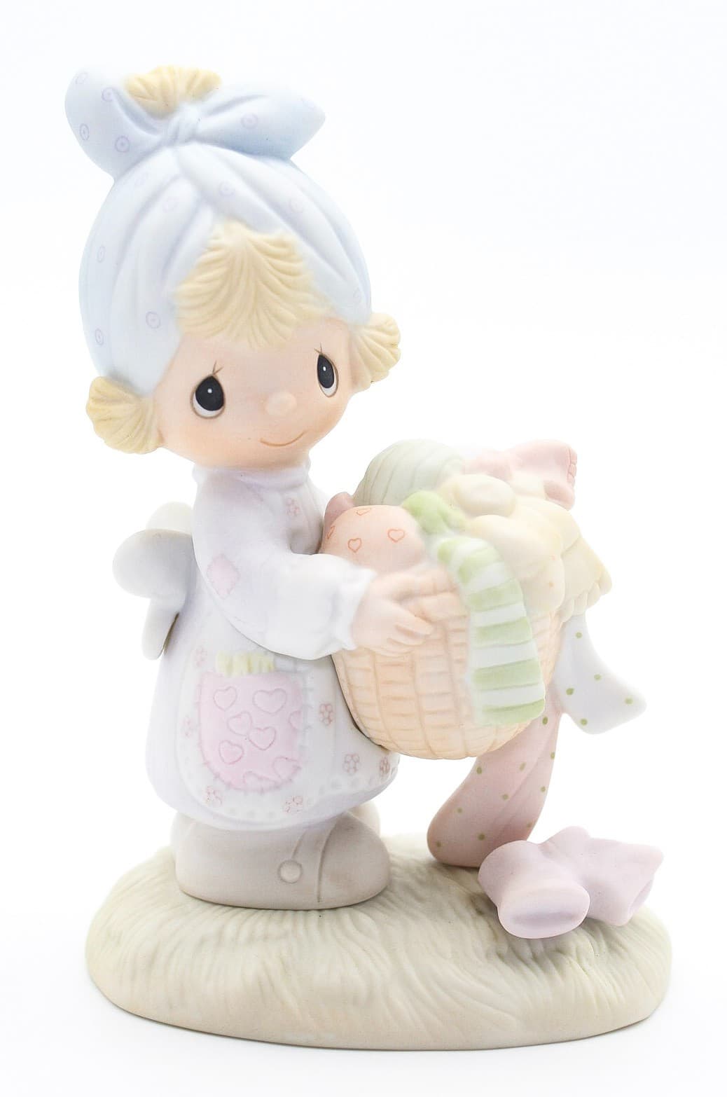 Precious Moments Be Not Weary In Well Doing Enesco Porcelain Figurine 1979 - Thumbnail 8