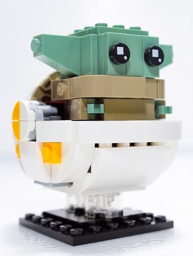 LEGO BRICKHEADZ Star Wars The Mandalorian & The Child w/ Manuals Complete #75317 - Thumbnail 11