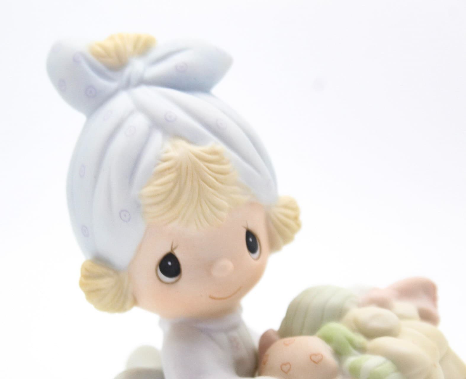 Precious Moments Be Not Weary In Well Doing Enesco Porcelain Figurine 1979 - Thumbnail 6