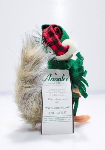 Vintage 2012 ANNALEE Mobilitee MOUNTAIN SQUIRREL Christmas Artisan Doll 6" w/Tag - Thumbnail 5