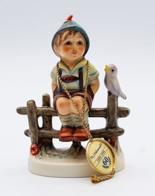 Hummel Goebel Wayside Harmony W. Germany Vintage Porcelain Figurine TMK7 In Box - Thumbnail 4