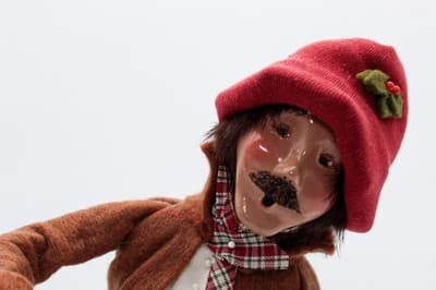 Byers' Choice 1998 Puppeteer Pinocchio Puppet Man The Carolers Christmas Doll - Thumbnail 2