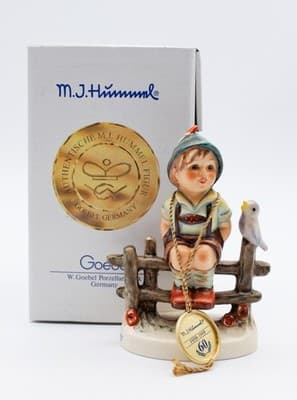 Hummel Goebel Wayside Harmony W. Germany Vintage Porcelain Figurine TMK7 In Box - Thumbnail 2