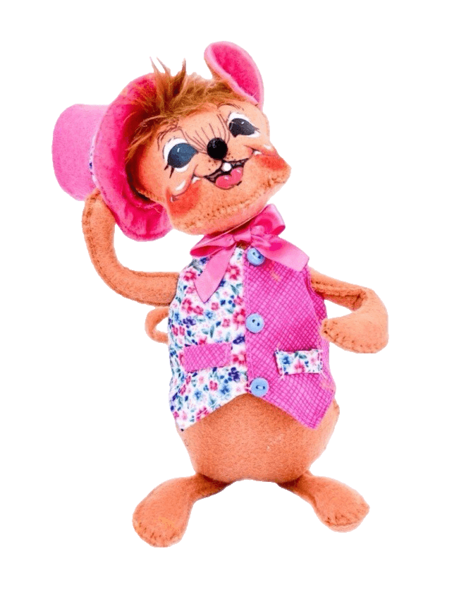 Vintage 2016 Annalee Mobilitee Artisan Doll Springtime Boy Mouse With Tag - Image 1