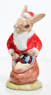 ROYAL DOULTON Santa Bunnykins "Happy Christmas" Hand Painted Porcelain Figurine - Thumbnail 4