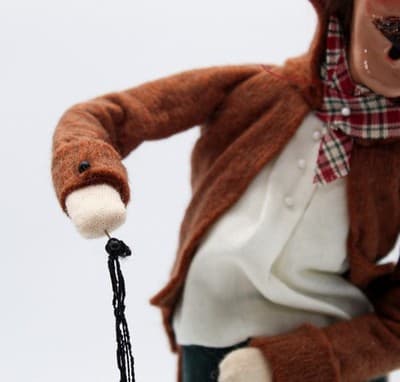 Byers' Choice 1998 Puppeteer Pinocchio Puppet Man The Carolers Christmas Doll - Thumbnail 3