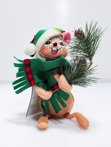 Vintage 2012 ANNALEE Mobilitee MOUNTAIN SQUIRREL Christmas Artisan Doll 6" w/Tag - Thumbnail 8
