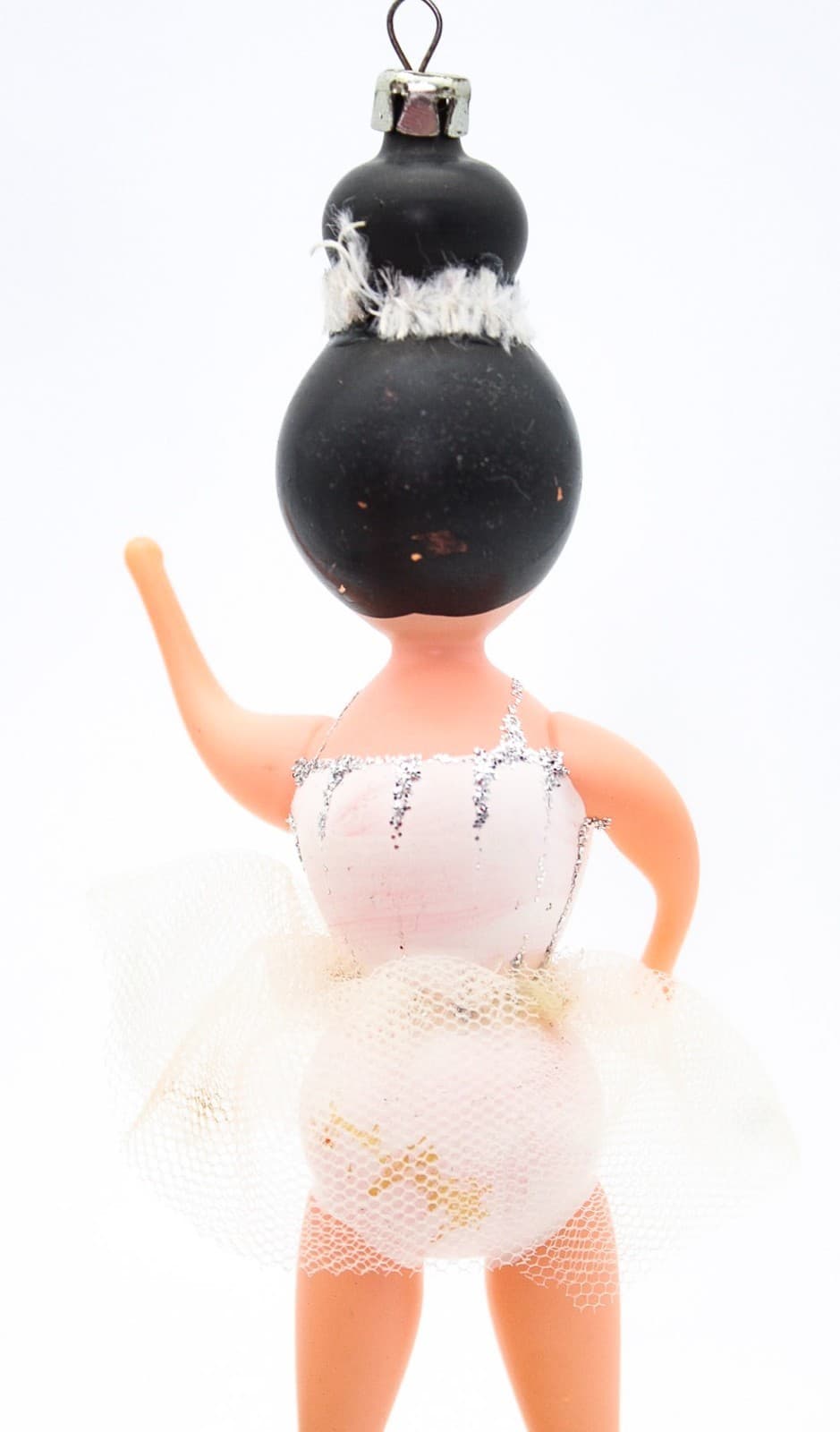 De Carlini Mouth Blown Glass Ballerina Dancer Hand Painted Christmas Ornament - Thumbnail 3