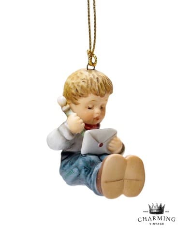 Berta Hummel Goebel 1999 "A North Pole Address" Porcelain Christmas Ornament - Image 1