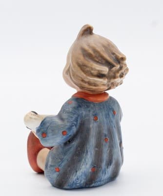Vintage Hummel Goebel Germany Hand Painted "Joyful" Porcelain Figurine - Thumbnail 6