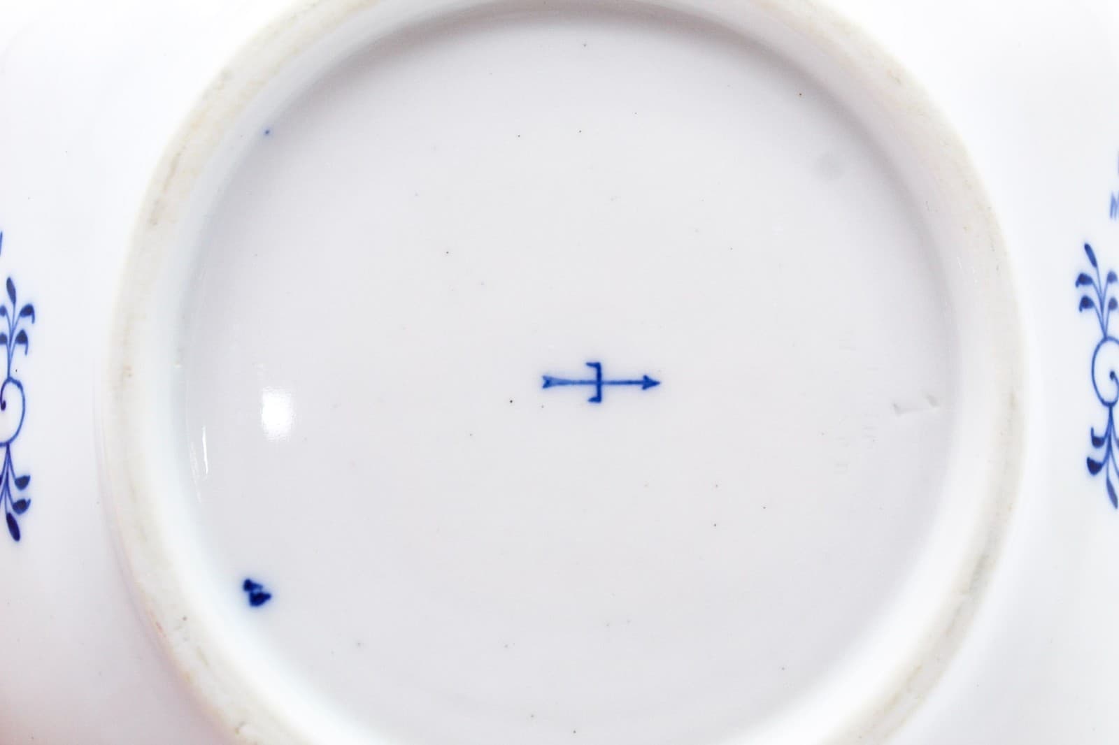 Meissen Germany Antique Blue Onion Pattern Hand Painted Squared Porcelain Bowl - Thumbnail 7
