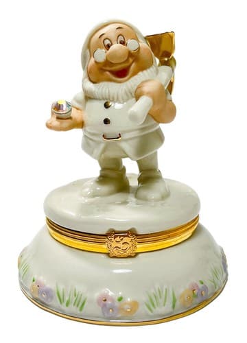 Lenox Treasures Disney Snow White Dwarf Doc Porcelain Trinket Vanity Box