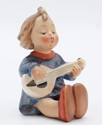 Vintage Hummel Goebel Germany Hand Painted "Joyful" Porcelain Figurine - Thumbnail 11