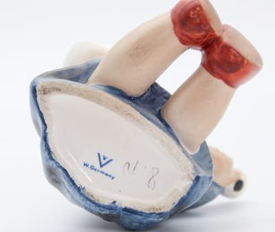 Vintage Hummel Goebel Germany Hand Painted "Joyful" Porcelain Figurine - Thumbnail 9