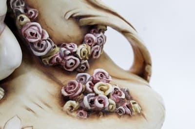 Amphora Turn Teplitz Antique Art Nouveau Monumental Floral & Cherub Putti Vase - Thumbnail 10