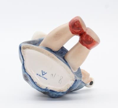Vintage Hummel Goebel Germany Hand Painted "Joyful" Porcelain Figurine - Thumbnail 10