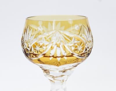 Nachtmann Bohemian Amber Cut To Clear Crystal Cordial Glass - Thumbnail 4