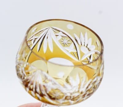 Nachtmann Bohemian Amber Cut To Clear Crystal Cordial Glass - Thumbnail 3