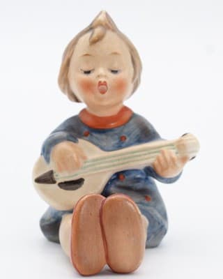 Vintage Hummel Goebel Germany Hand Painted "Joyful" Porcelain Figurine - Thumbnail 3