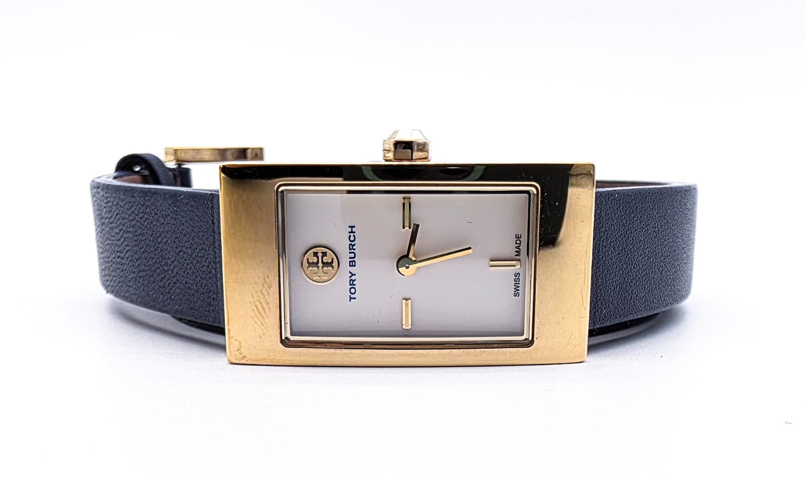 Tory Burch Buddy Signature Double-Wrap Leather Strap Ladies Designer Wristwatch - Thumbnail 2