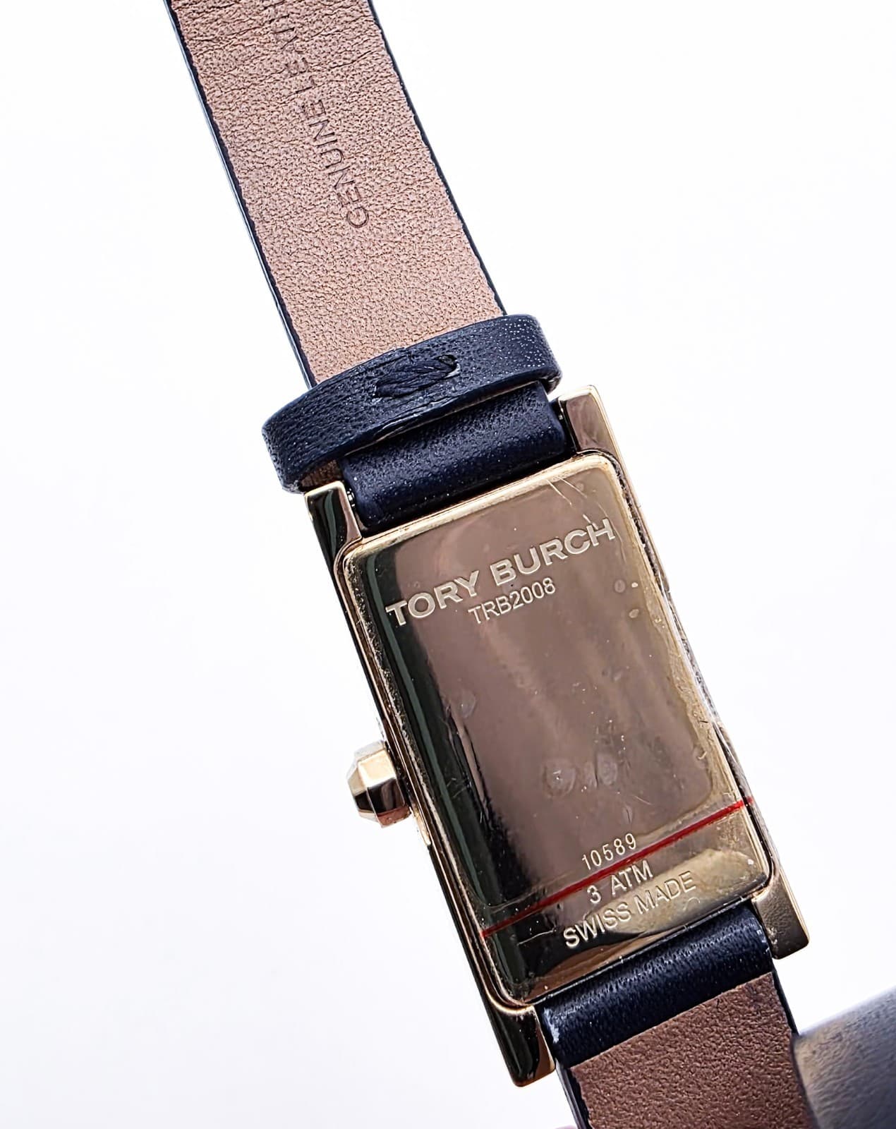 Tory Burch Buddy Signature Double-Wrap Leather Strap Ladies Designer Wristwatch - Thumbnail 4