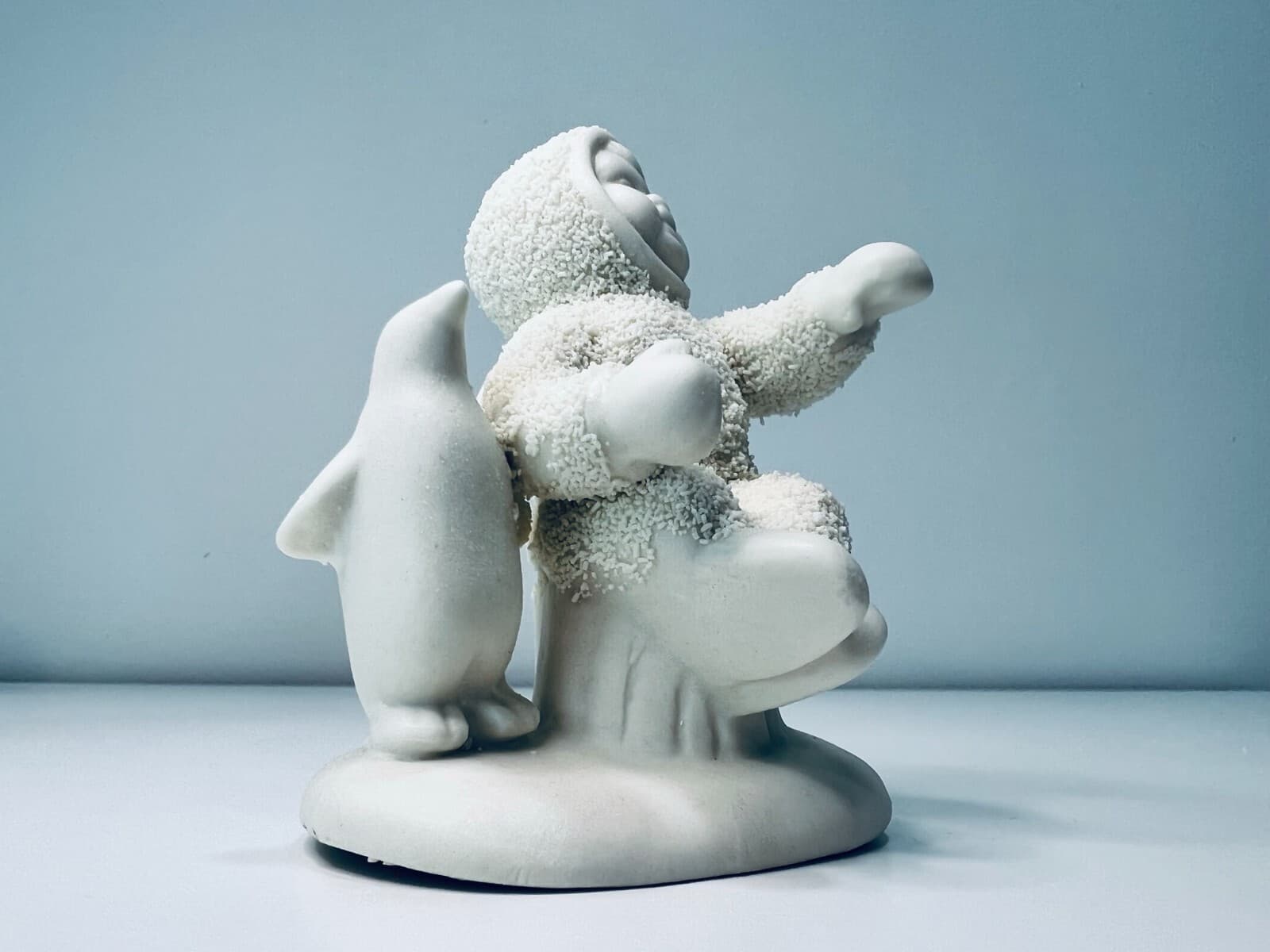 Lot of 3 Vintage Starlight White Porcelain Snowbabies Christmas Figurines - Thumbnail 6