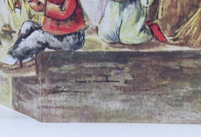 Large Vintage German Winter Festive Nativity Paper Christmas Advent Calendar - Thumbnail 12