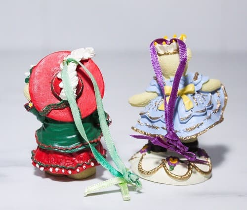2 Vintage MUFFY VANDERBEAR Alpine & Snowflake Christmas Ornaments - Thumbnail 3
