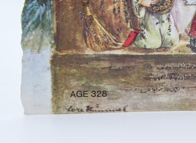 Large Vintage German Winter Festive Nativity Paper Christmas Advent Calendar - Thumbnail 9