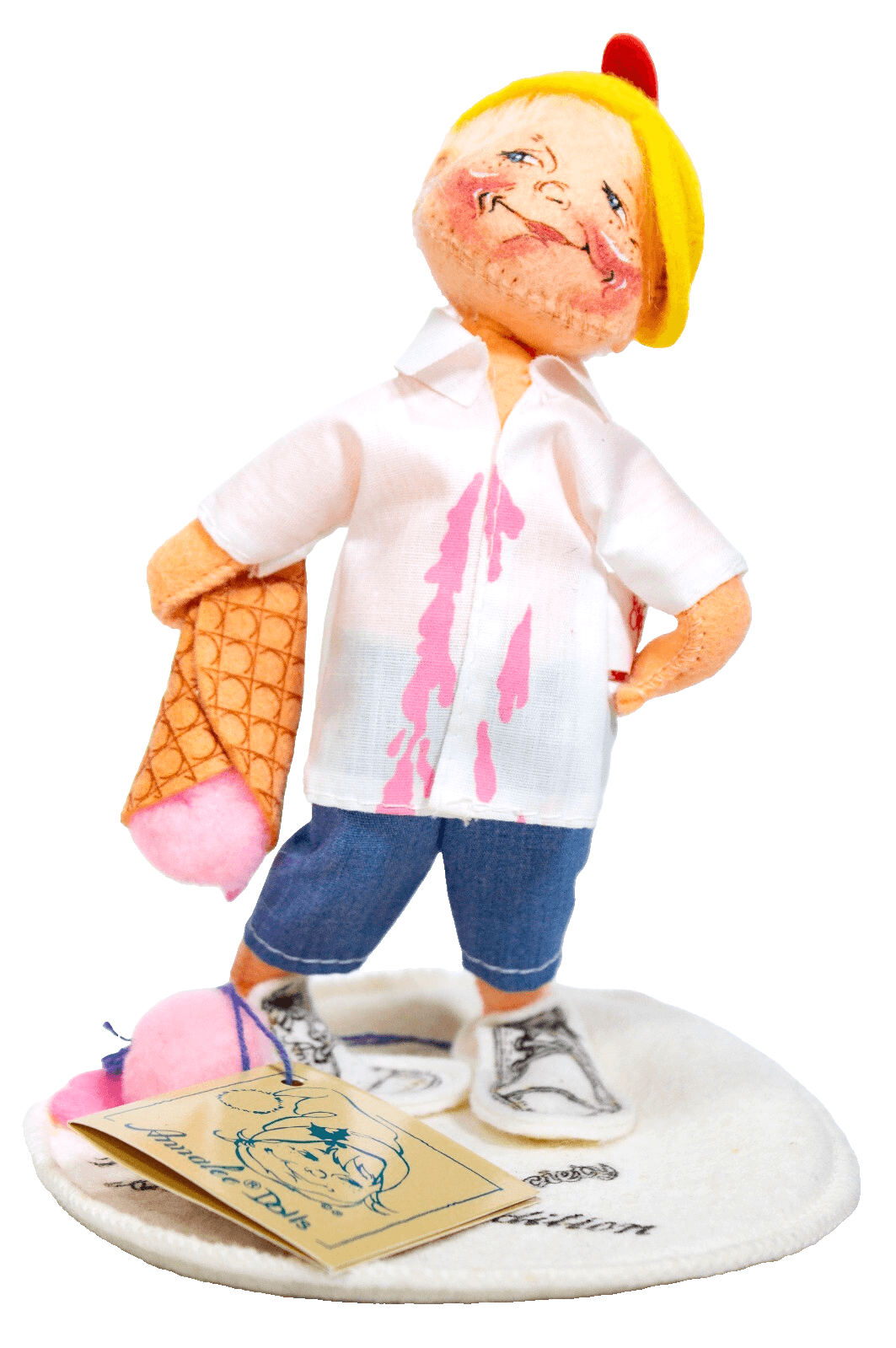 Annalee Mobilitee 1993 Ice Cream Cone Boy Society Artisan Doll New Tag 7"