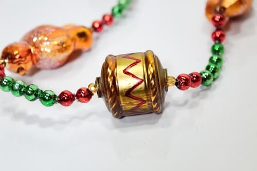 Christopher Radko Drums & Teddy Bears Glass Beaded Tree Garland Strand 72" - Thumbnail 3
