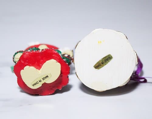 2 Vintage MUFFY VANDERBEAR Alpine & Snowflake Christmas Ornaments - Thumbnail 4